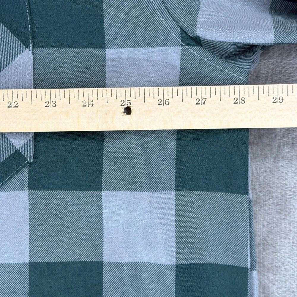 Dixxon‎ Flannel Co Beeline D-Tech Green Grey Buffalo Check Shirt Mens 3X Tall